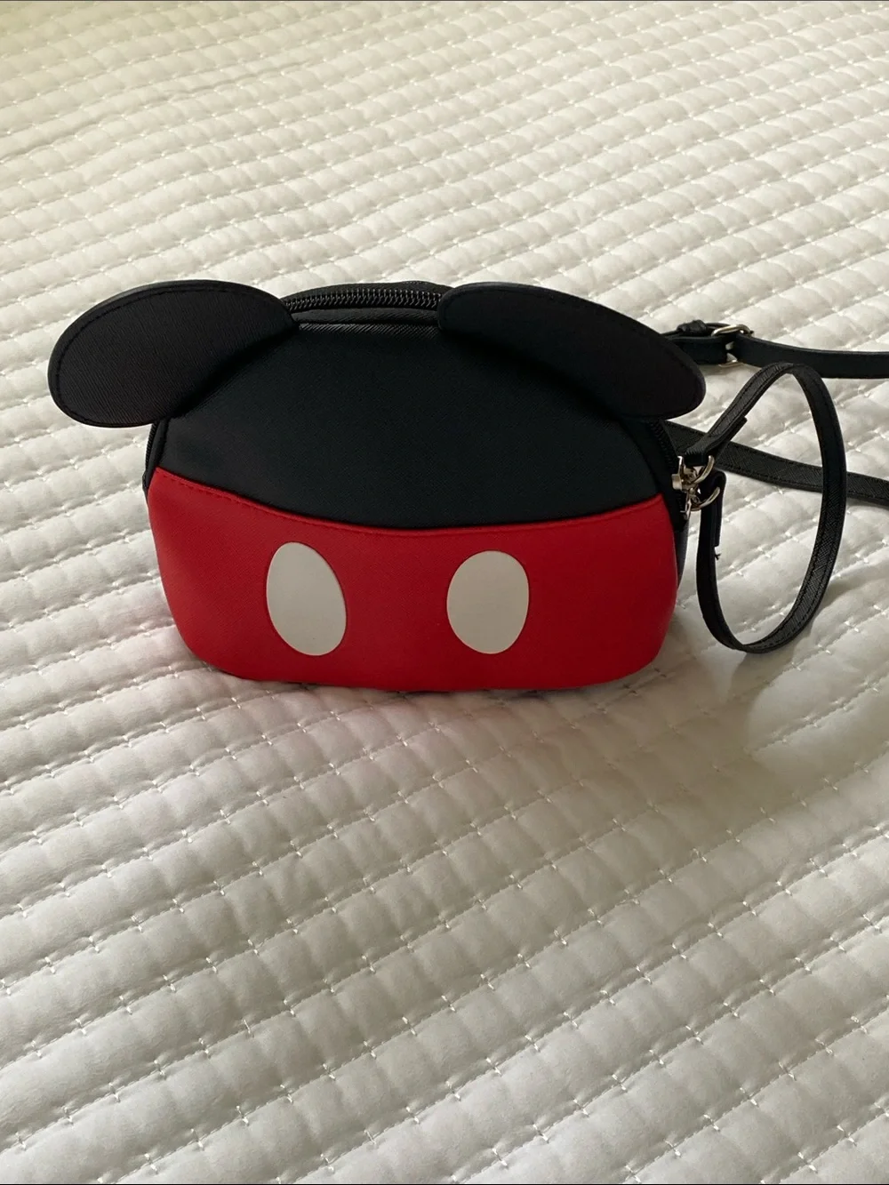 Disney Black and Red Mickey-Ear Kids Crossbody Wristlet Bag